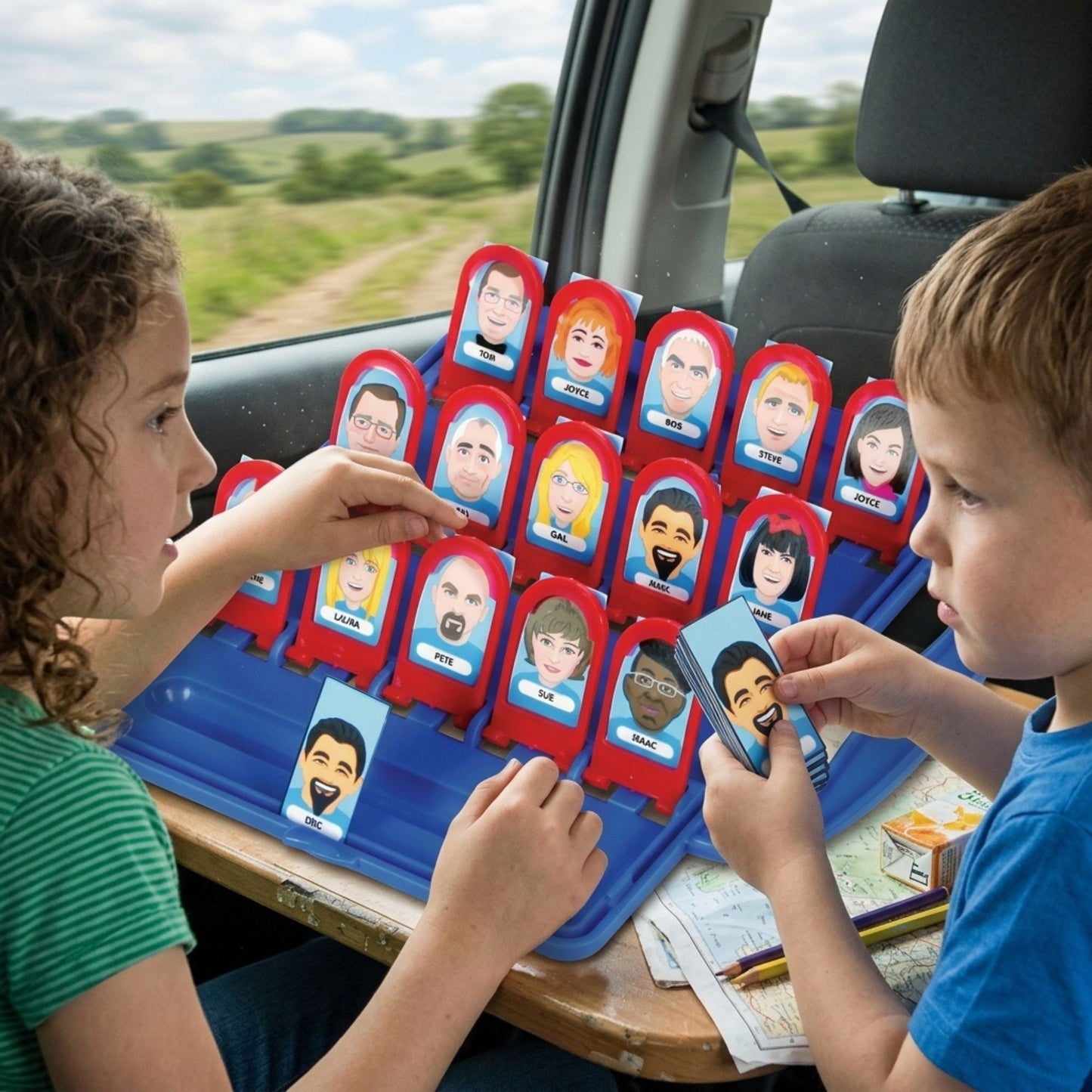 Who Is It Board Game Kids Funny Face Guessing Family Game
