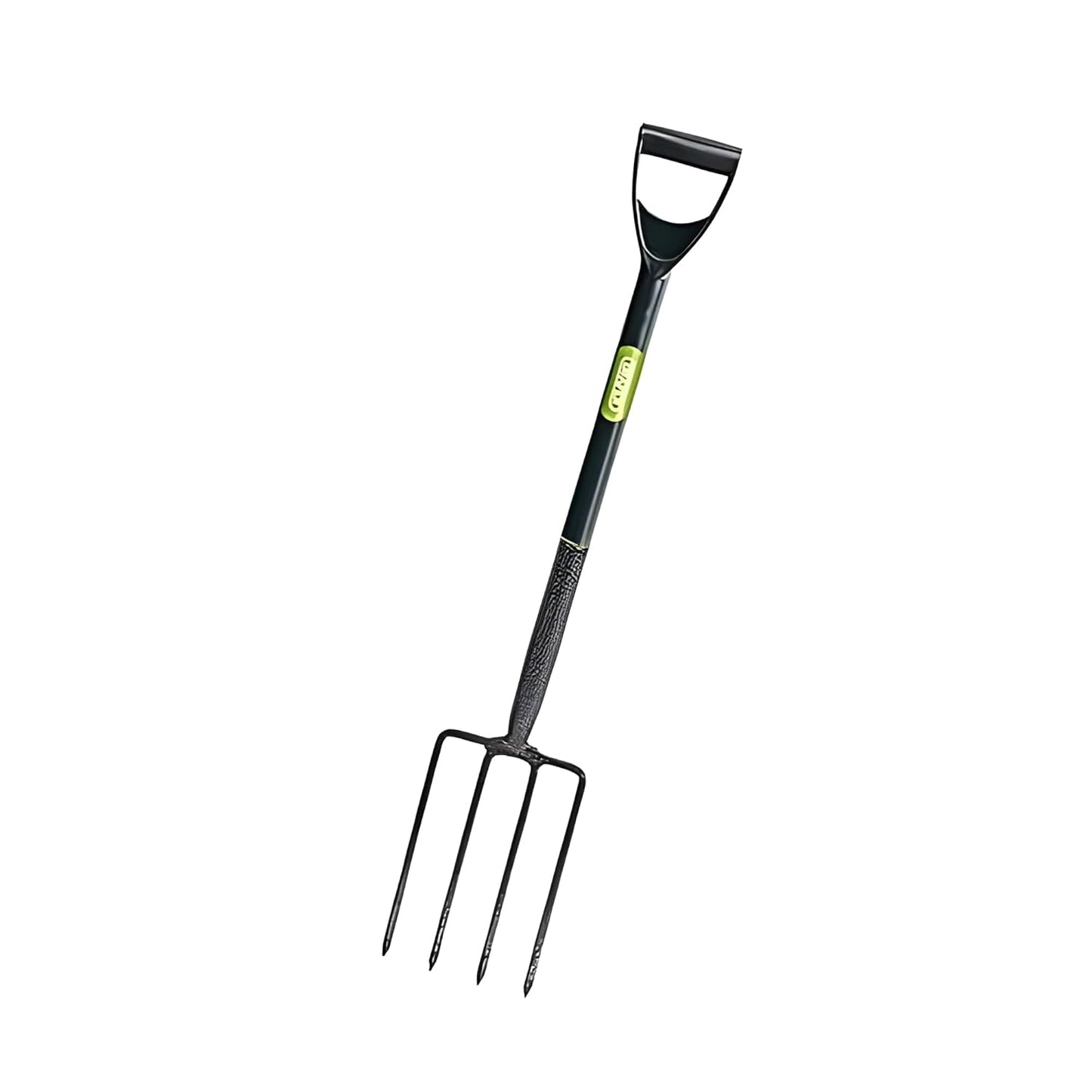 Garden Border Digging Fork Carbon Steel Gardening Fork with PVC Grip Heavy Duty Garden Fork for Digging Manure Fork Pitchfork Tool for Soil Cultivating & Aerating, Rust-Resistant