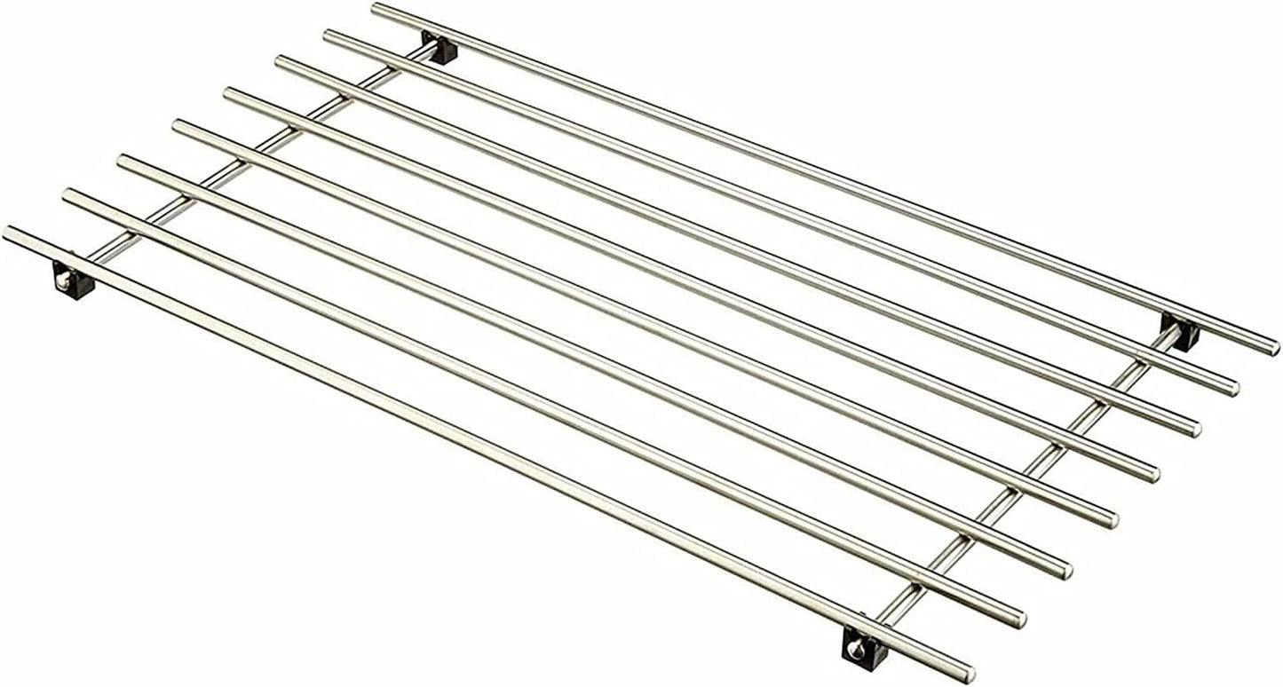 AAMEN Modern Metal Trivet for Kitchen Table, Strong Trivets for Hot Pans, Hot Trays, & Plates Stand, Rectangular Trivet Stainless Steel Worktop Protector (Pot Holder)