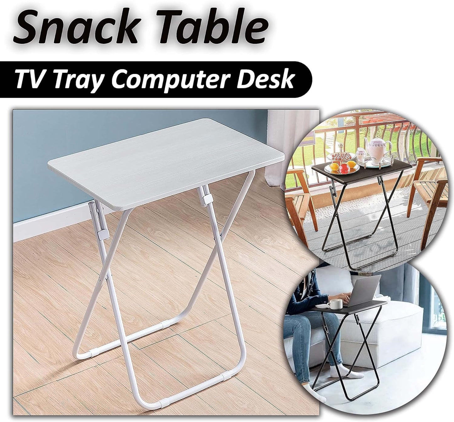 AAMEN Metal Folding Table – Versatile, Lightweight & Space-Saving – 40x50x60cm