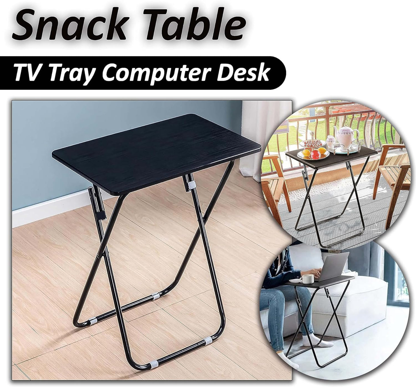 AAMEN Metal Folding Table – Versatile, Lightweight & Space-Saving – 40x50x60cm