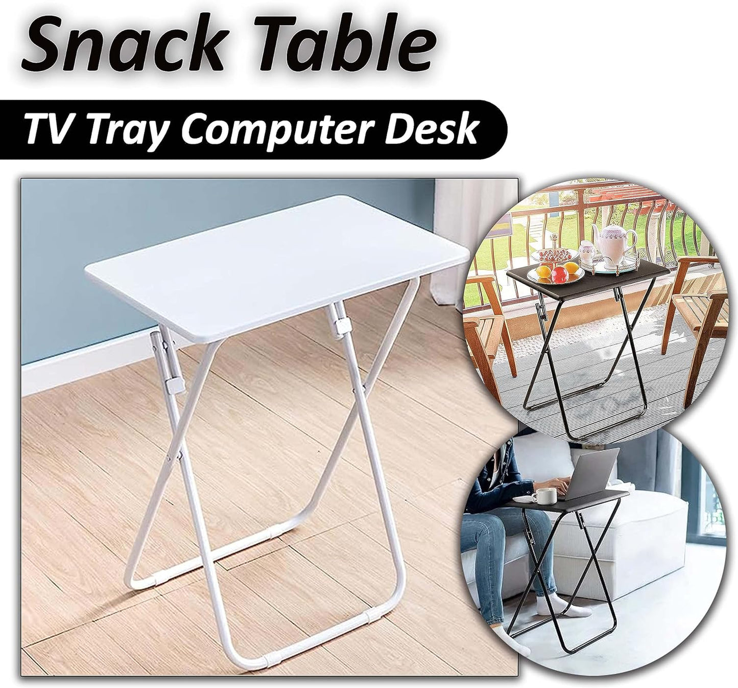 AAMEN Metal Folding Table – Versatile, Lightweight & Space-Saving – 40x50x60cm