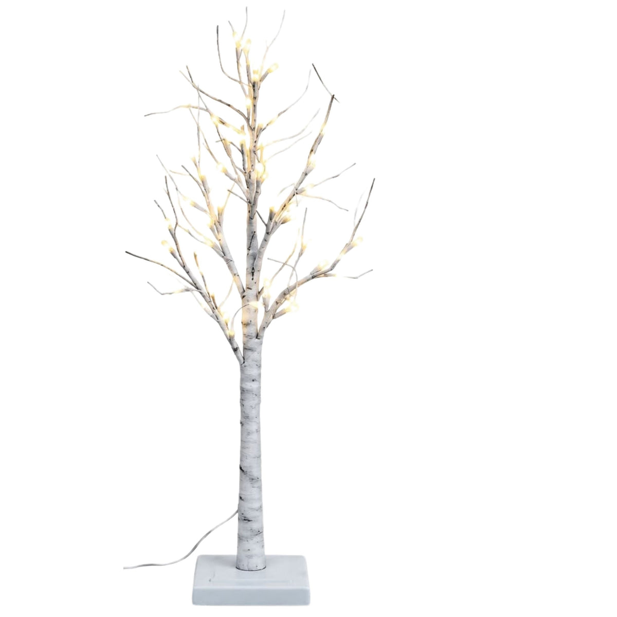 90cm LED White Birch Tree with 36 Lights