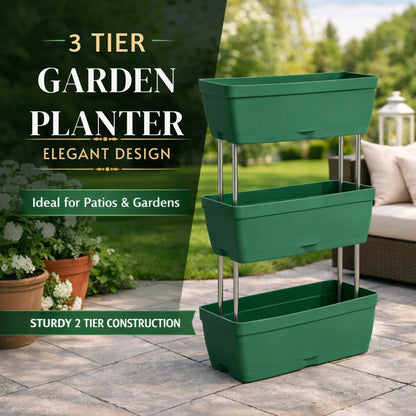 3 Tier Garden Vegetable Planter Raised Bed Outdoor