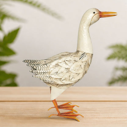 Decorative Metal Ornamental Duck Garden Ornament Outdoor Animal Sculpture