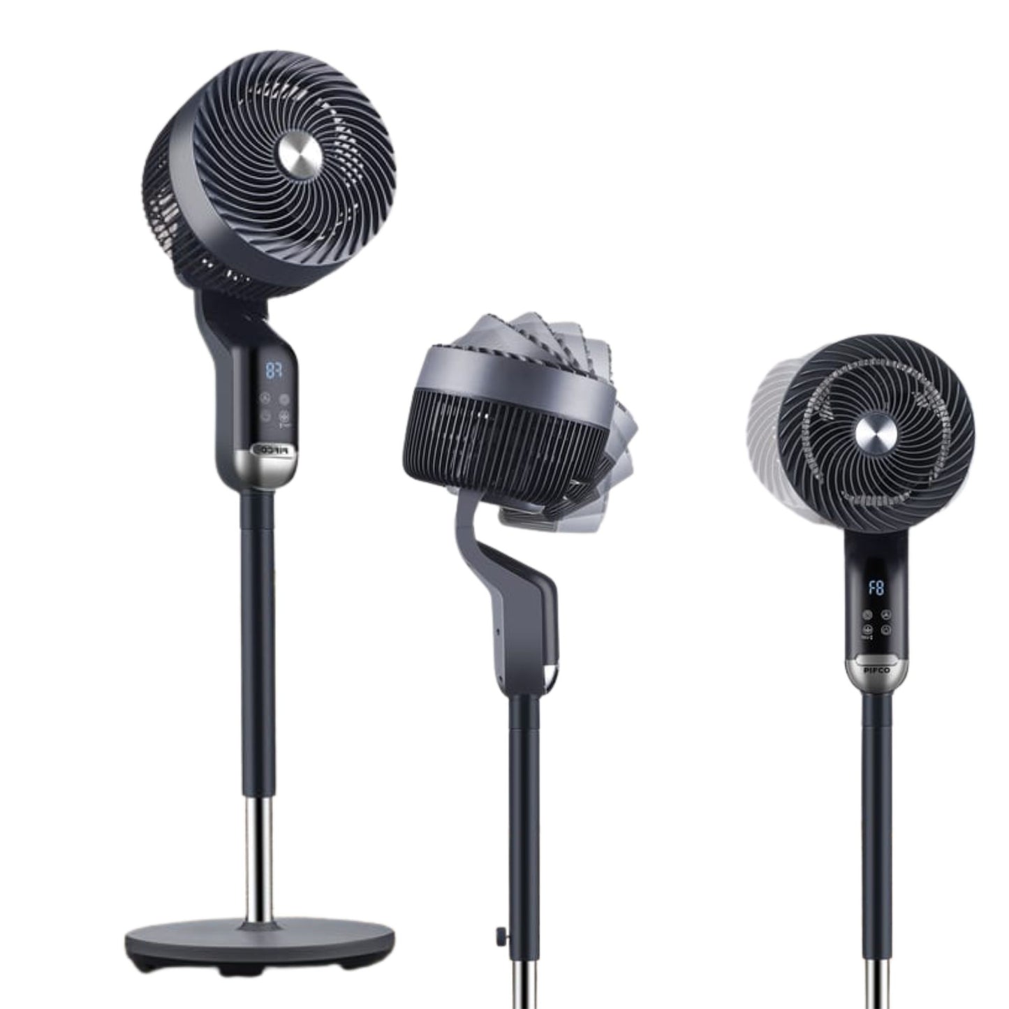 Digital Pedestal Fan 50W, Remote Control, 8 Speed
