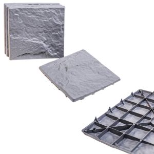 4 Pack Garden Stepping Stones – Durable Stone Effect Outdoor Path Tiles