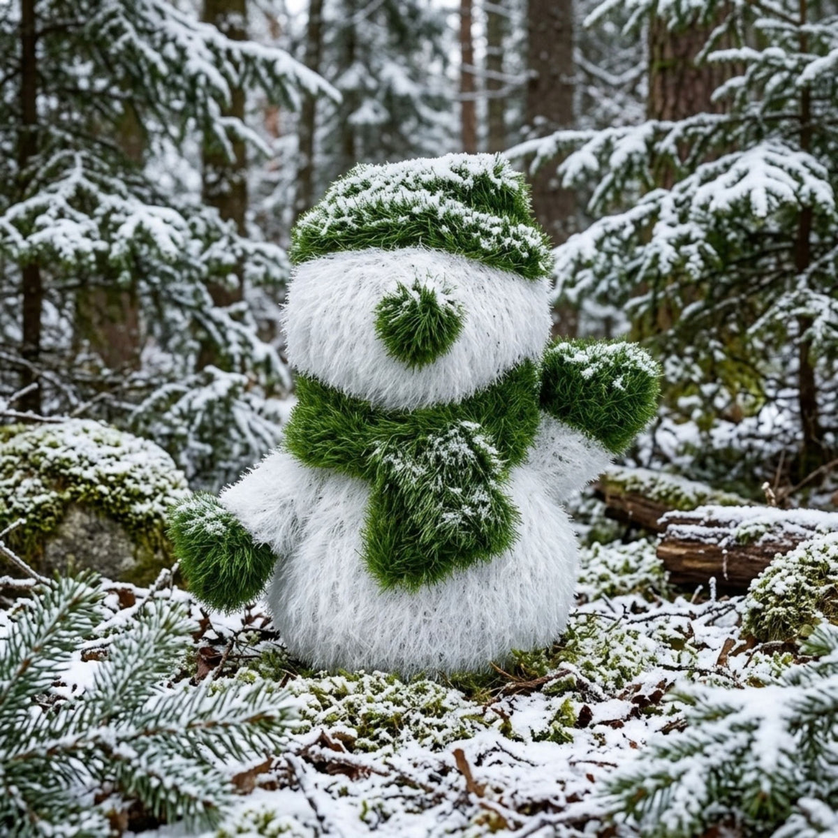 Artificial Grass Snowman Lawn & Patio Decor