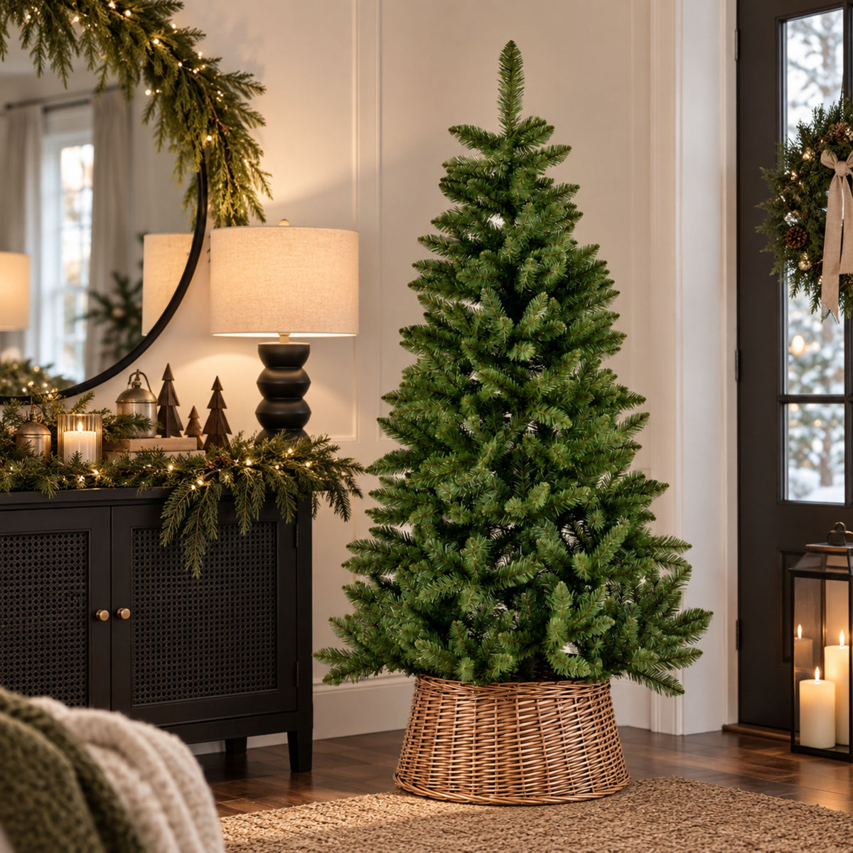 Artificial Christmas Tree with Stand & 529 Branch Tips - 6ft