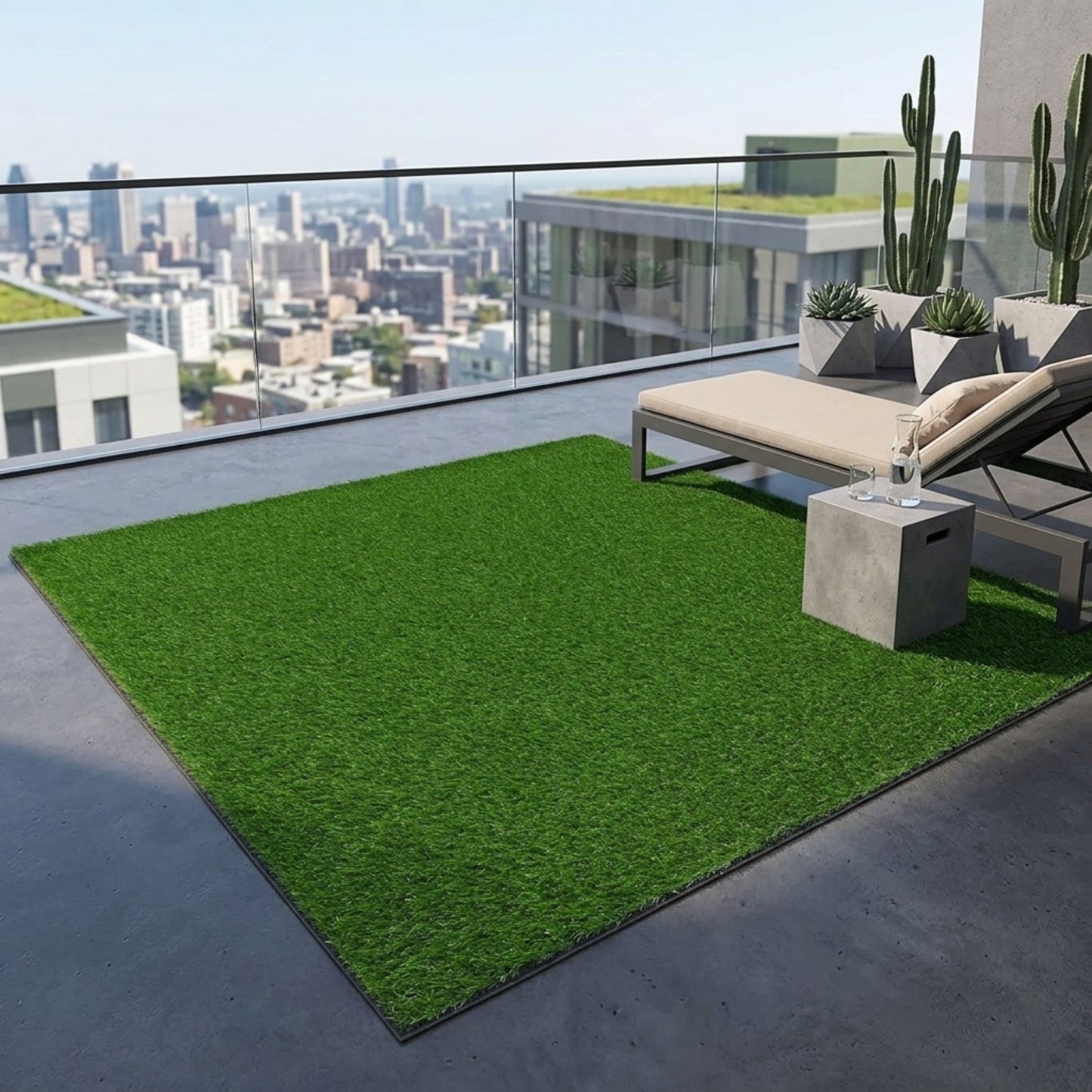 Heavy Duty Artificial Grass Rug – Stylish Outdoor Fake Turf Carpet