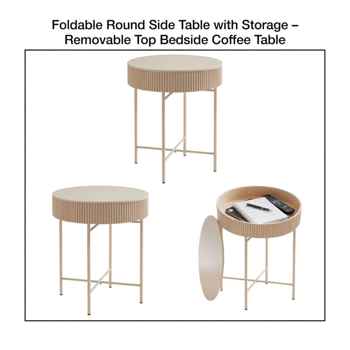 Modern Oak-Effect Bedside Table with Hidden Storage Drawer