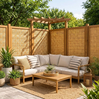 Natural Bamboo Reed Fence Screening Roll