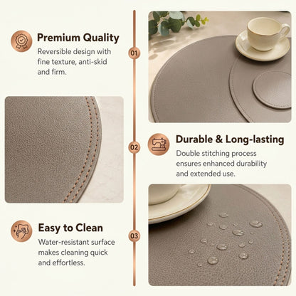 Round Placemats and Coasters Set of 8