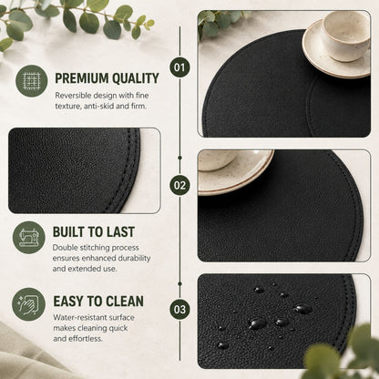 Round Placemats and Coasters Set of 8