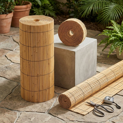 Natural Bamboo Reed Fence Screening Roll