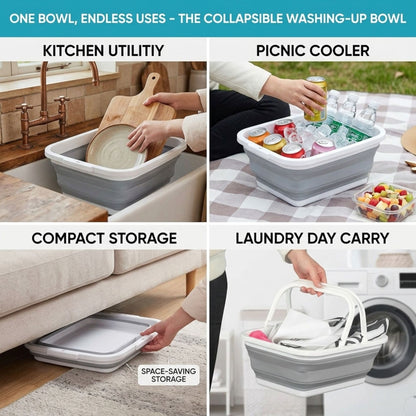 12L Collapsible Washing Up Bowl