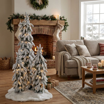 Artificial Snowy Christmas Trees - 4ft, 2.9ft & 1.9ft