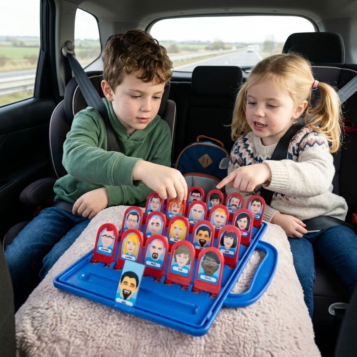 Who Is It Board Game Kids Funny Face Guessing Family Game