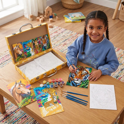 AAMEN Wild Animals Paint by Numbers Kit for Kids