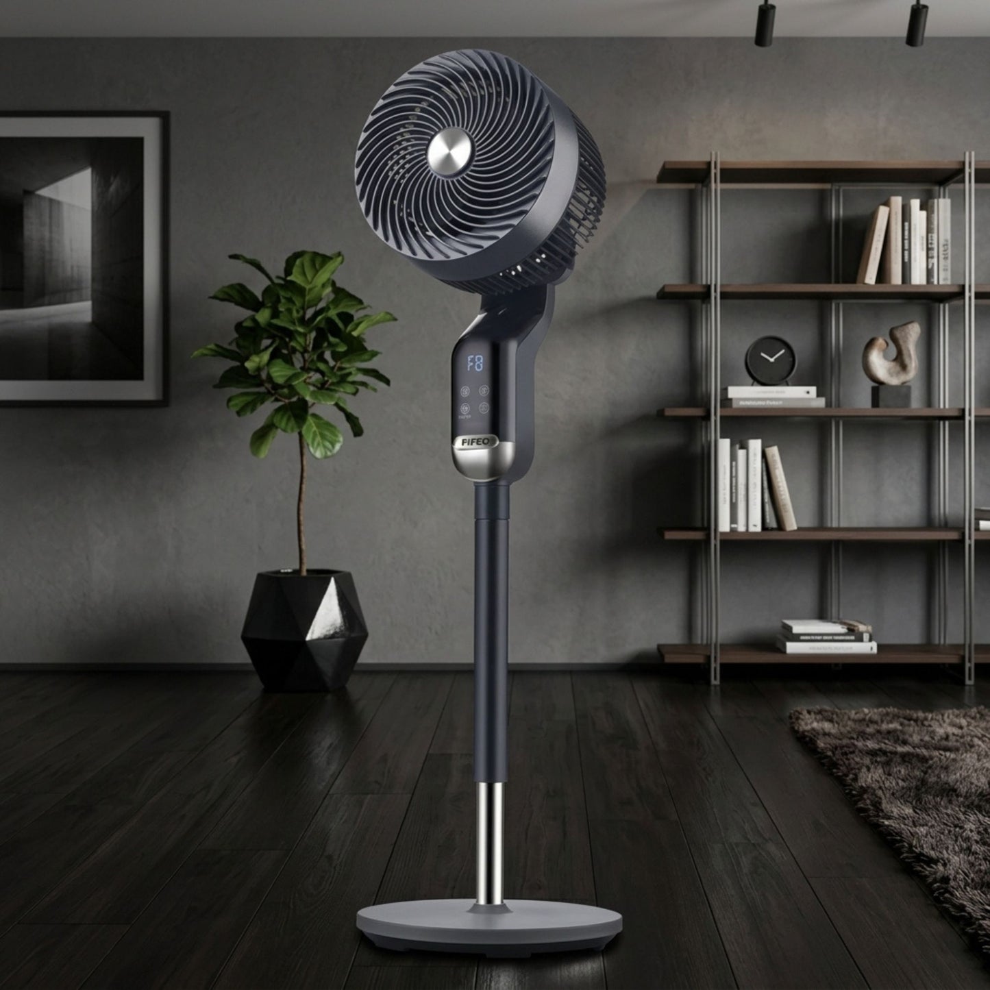 Digital Pedestal Fan 50W, Remote Control, 8 Speed