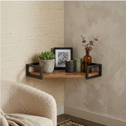 Modern Tromso Corner Floating Shelf