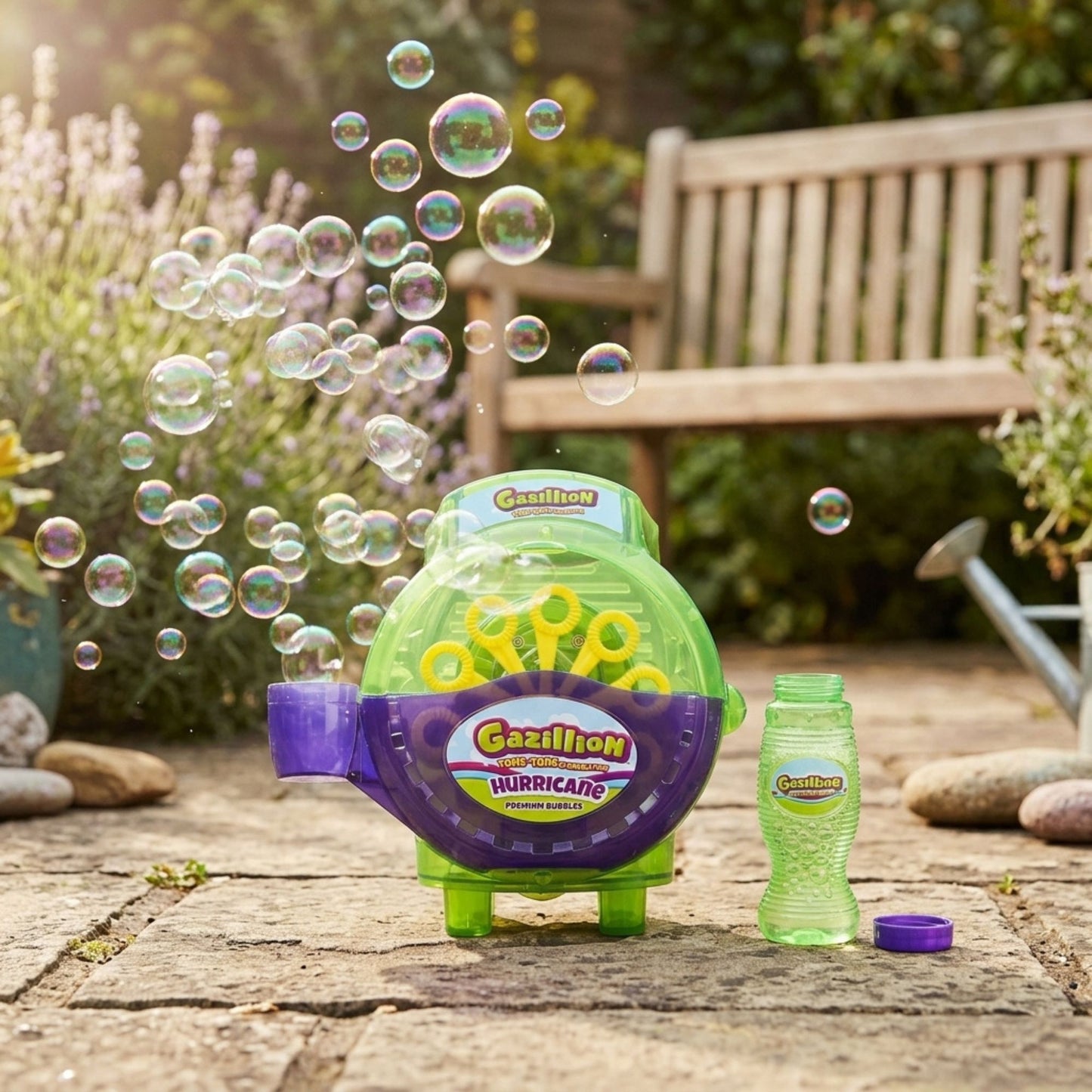 Kids Bubble Machine with 4oz Bubble Solution