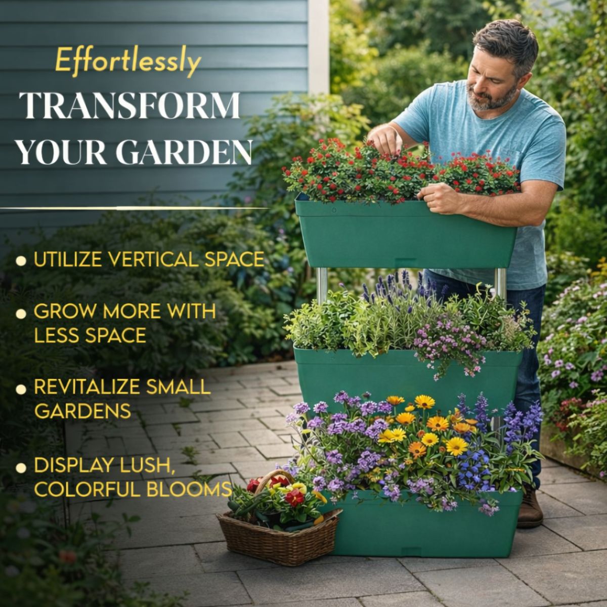 3 Tier Garden Vegetable Planter Raised Bed Outdoor