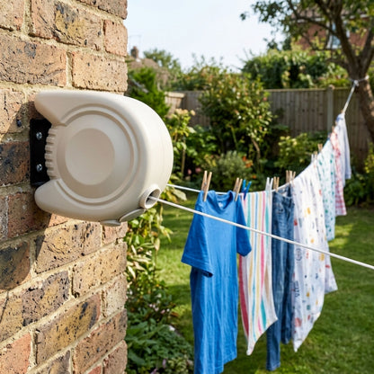 AAMEN 15m Retractable Wall Mounted Washing Line