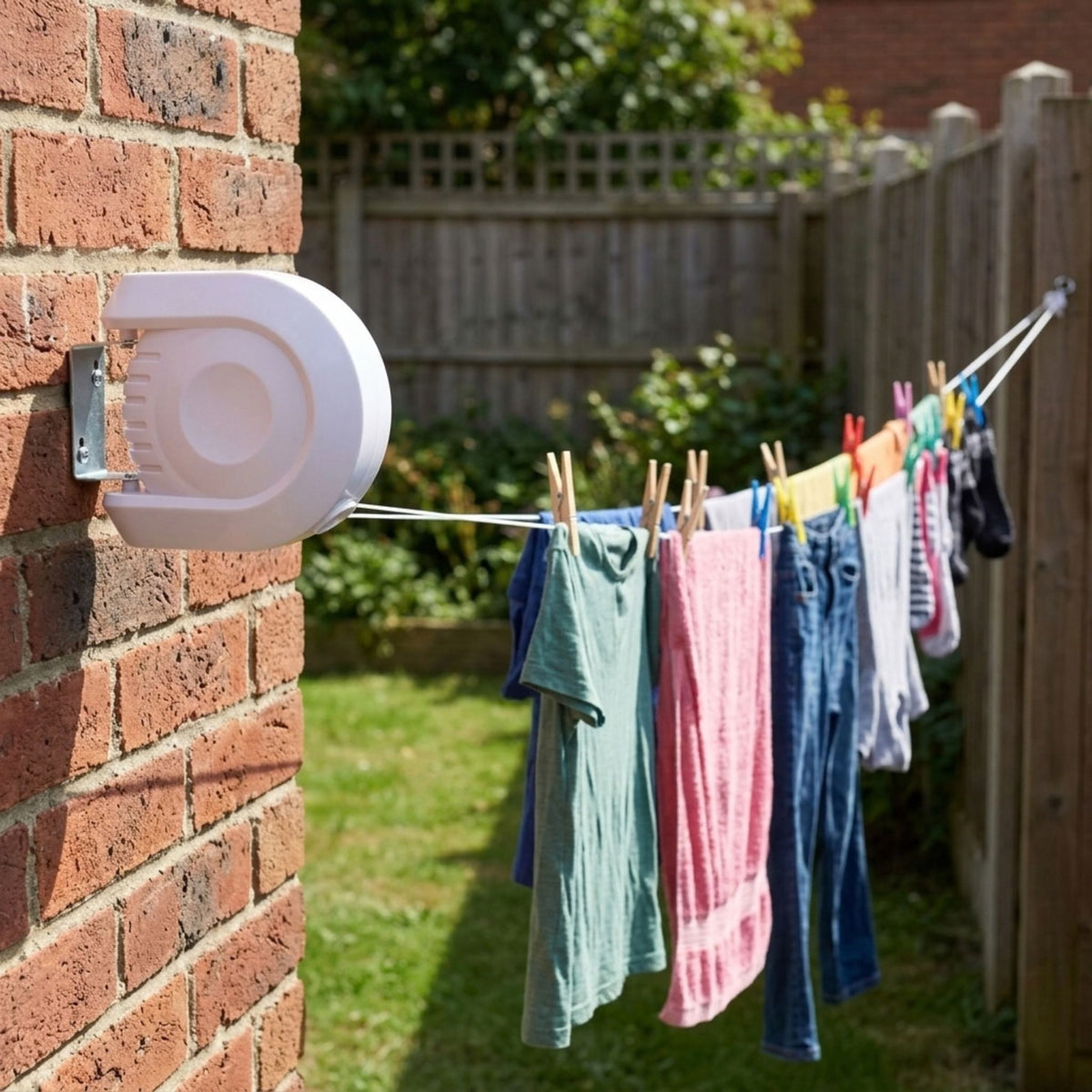 AAMEN 15 Metre Space Saving Laundry Drying Line