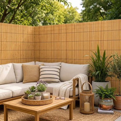 Natural Bamboo Reed Fence Screening Roll