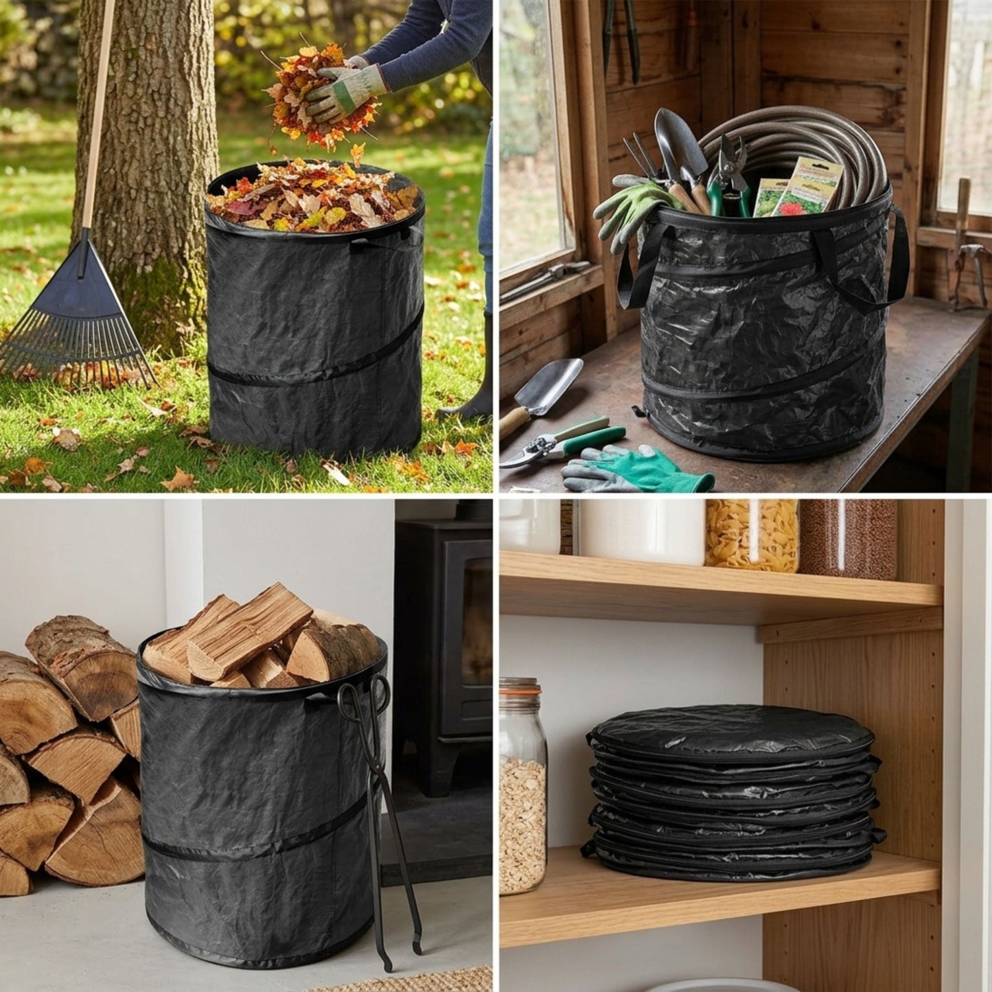 Large Collapsible Garden Bag with Handles