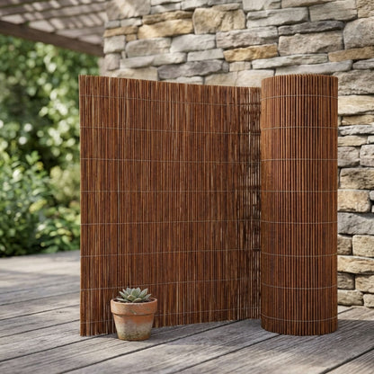 Natural Willow Fence Screening Roll For Garden
