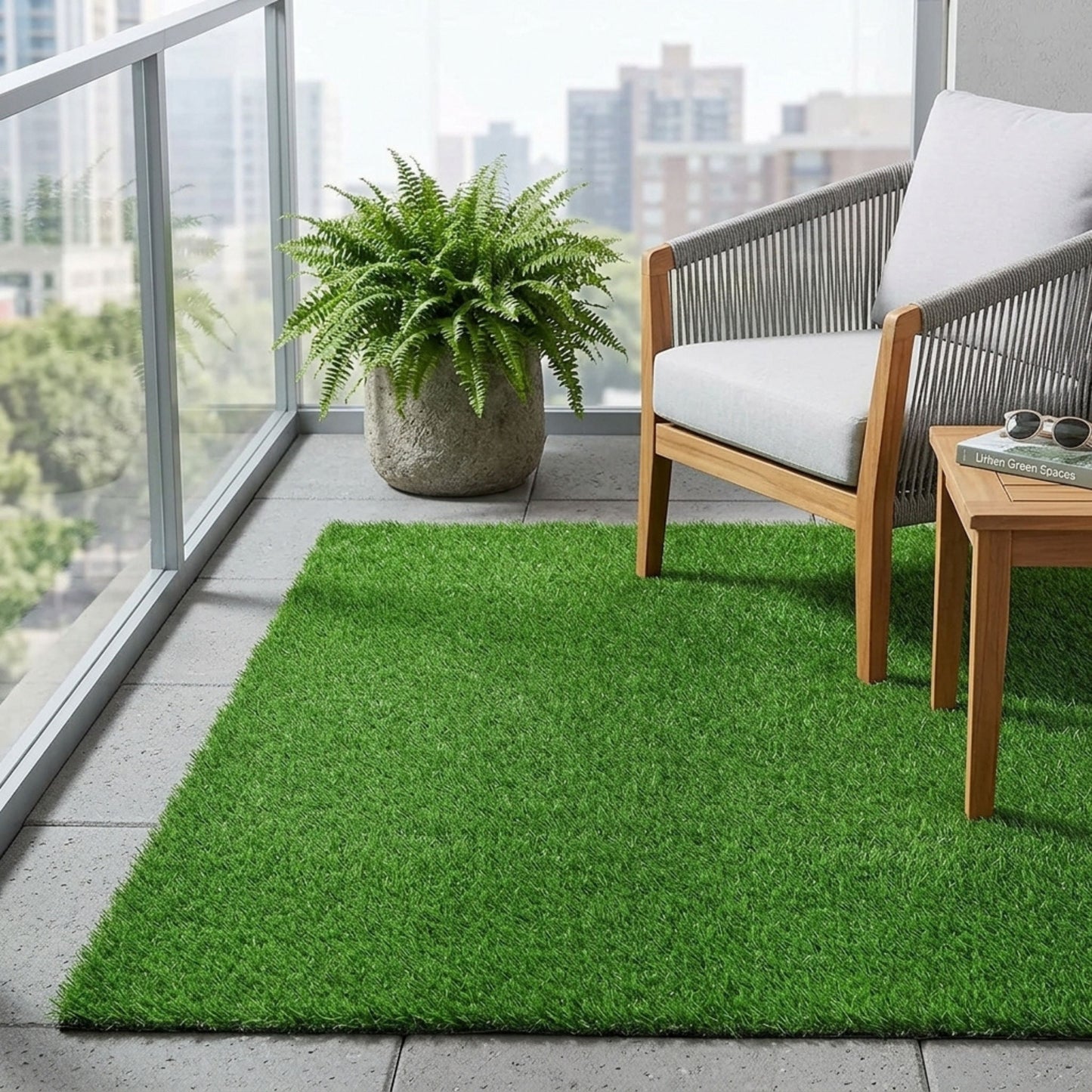 Heavy Duty Artificial Grass Rug – Stylish Outdoor Fake Turf Carpet