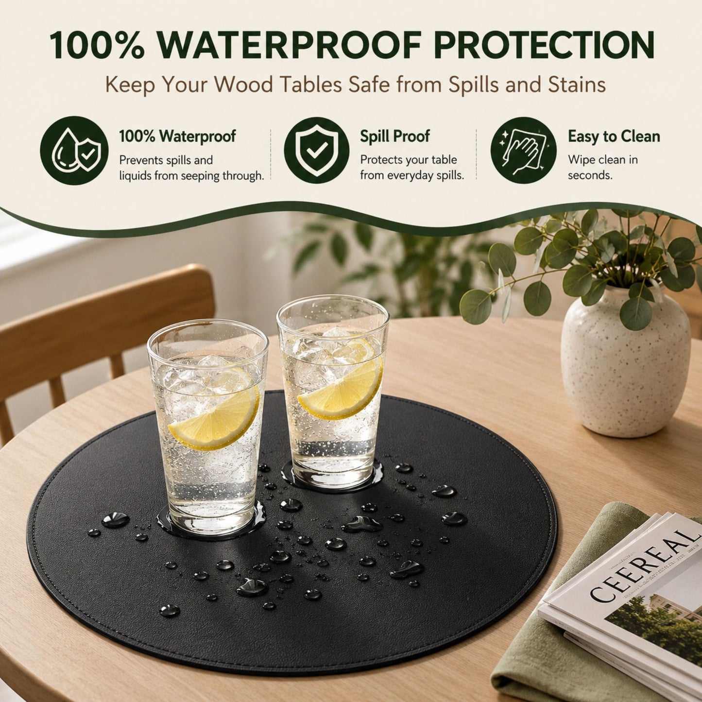 Round Placemats and Coasters Set of 8