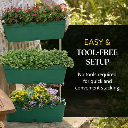 3 Tier Garden Vegetable Planter Raised Bed Outdoor