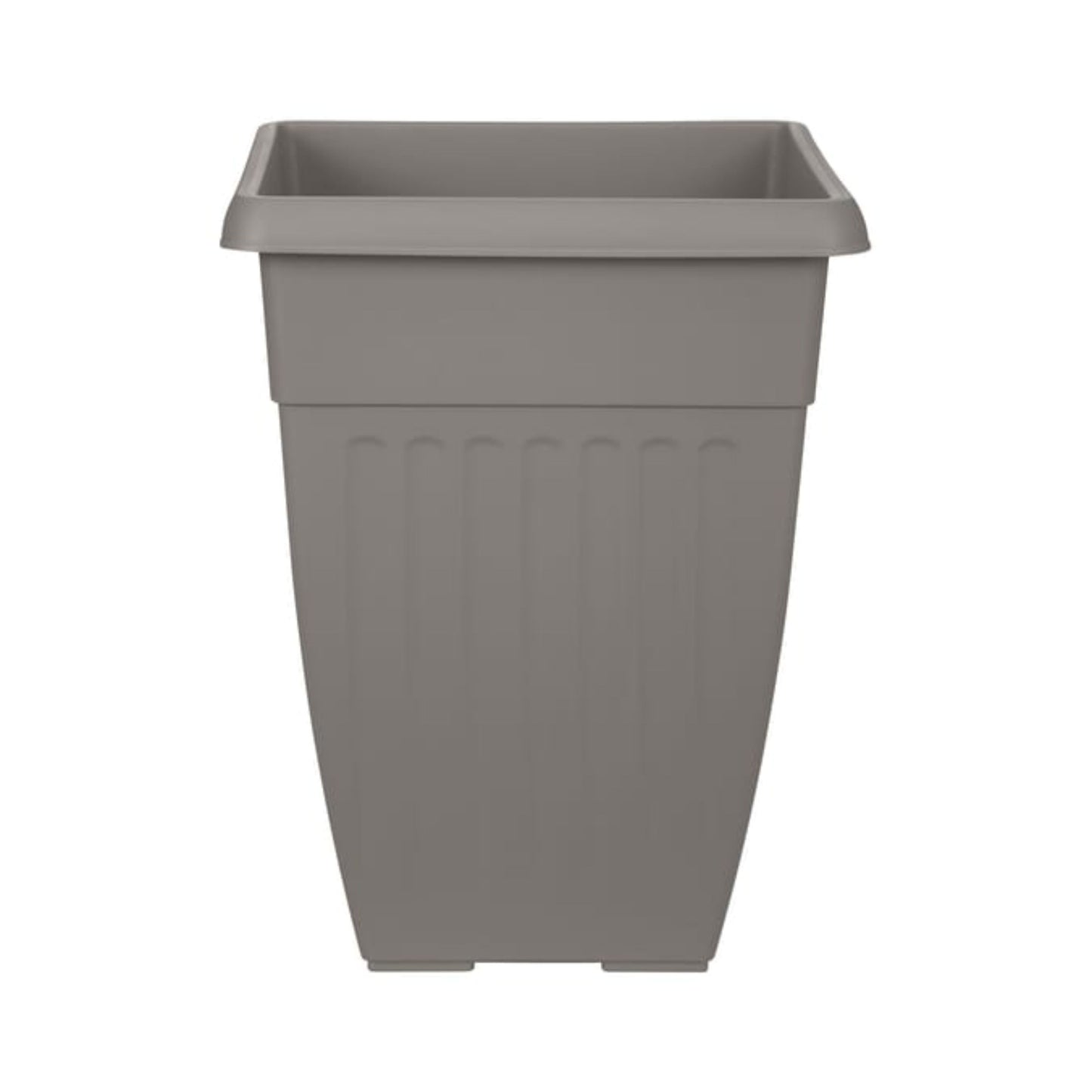 Tall Square Athens Planter 42cm Grey | Plastic Outdoor/Indoor Garden Pot