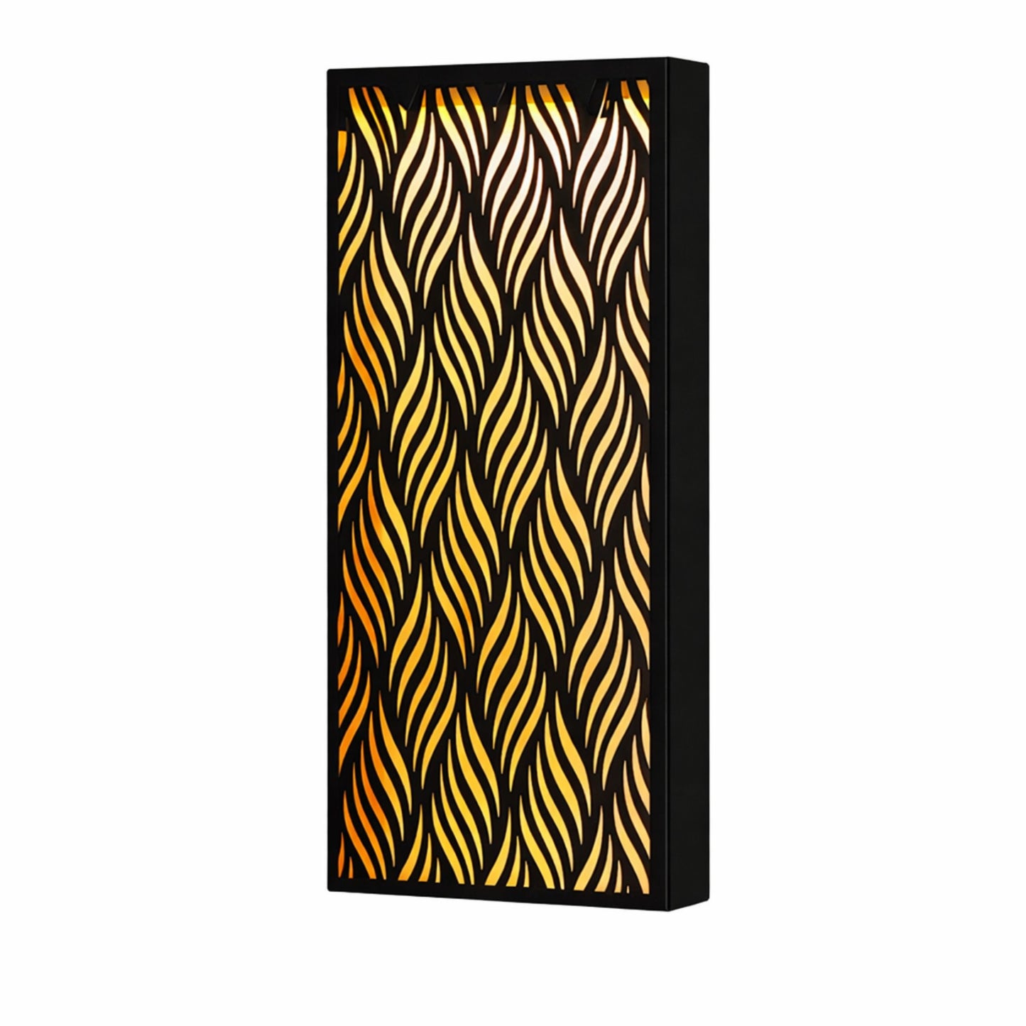 Metal Wall Art Solar Light – Warm White LEDs, Auto Dusk On, Rechargeable (Diamonds)