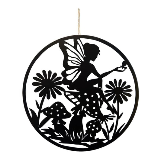 Metal Fairy Wall Art For Garden Metal Wall Sculpture