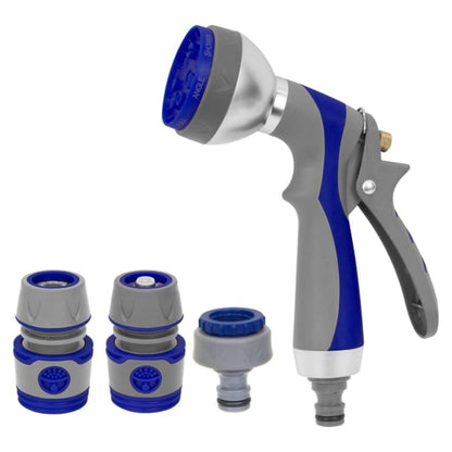 Heavy Duty Hose Spray Gun Set – 7 Function Watering Nozzle Kit