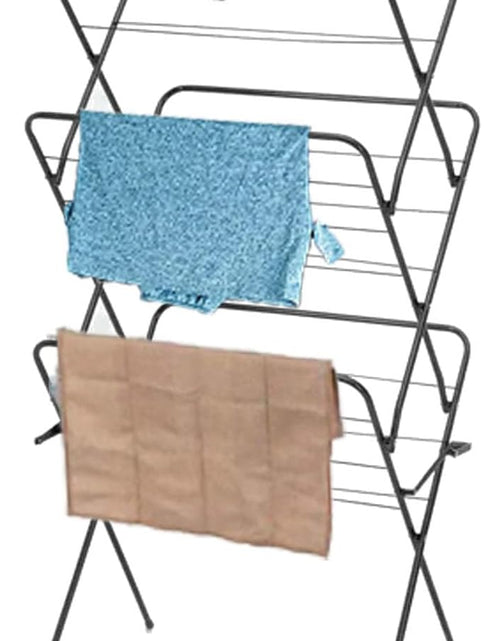 Load image into Gallery viewer, AAMEN 3 Tier Foldable Clothes Airer, Clothes Drying Rack with 14m of Drying Space, Indoor and Outdoor Laundry Drying Rack, Non-Slip Feet
