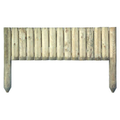 Wooden Garden Border Fence and Log Edging Board