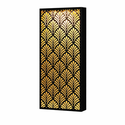 XL Outdoor Solar Wall Light – Sleek Black Design, Automatic Night Lighting