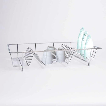 AAMEN Stainless Steel Kitchen Dish Drying Rack – Chrome Wire Dish Rack for Kitchen Counter (48.5 x 30 x 10cm)