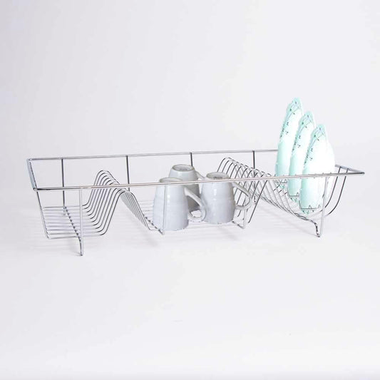AAMEN Stainless Steel Kitchen Dish Drying Rack – Chrome Wire Dish Rack for Kitchen Counter (48.5 x 30 x 10cm)