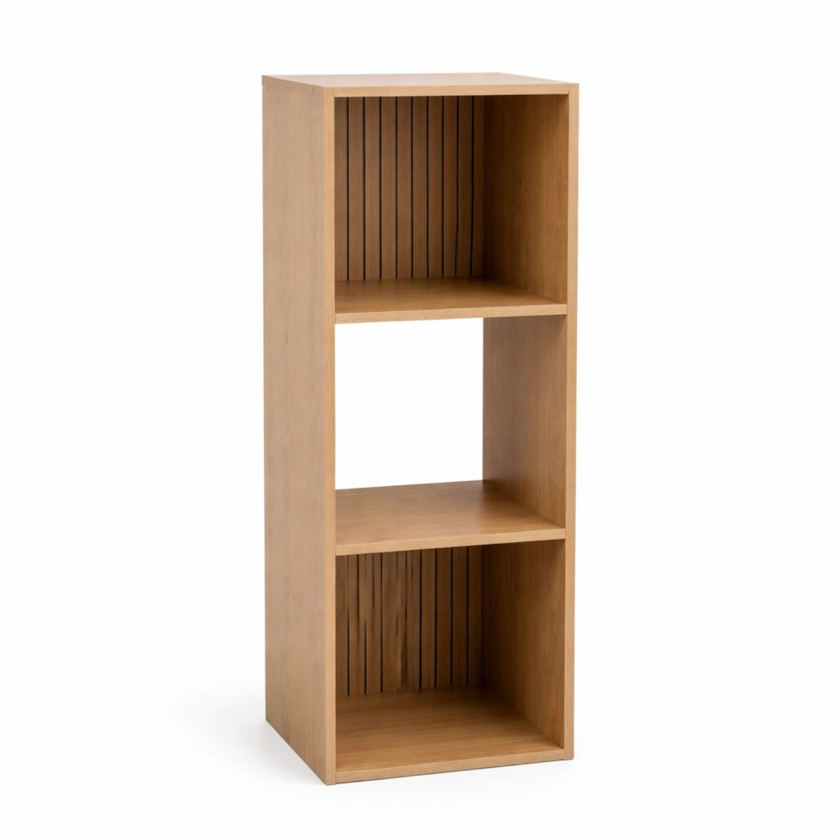 3-Tier Cube Storage Unit – Modern Wooden Bookcase & Shelving