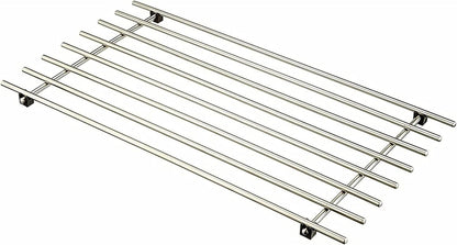 AAMEN Modern Metal Trivet for Kitchen Table, Strong Trivets for Hot Pans, Hot Trays, & Plates Stand, Rectangular Trivet Stainless Steel Worktop Protector (Pot Holder)