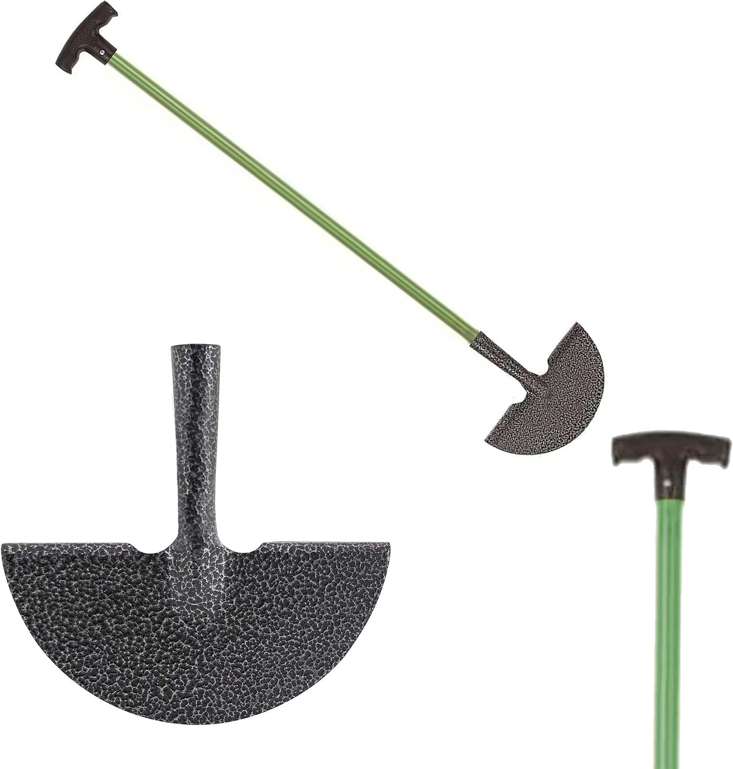 AAMEN Heavy Duty Half-Moon Lawn Edging Tool – Carbon Steel Garden Edger
