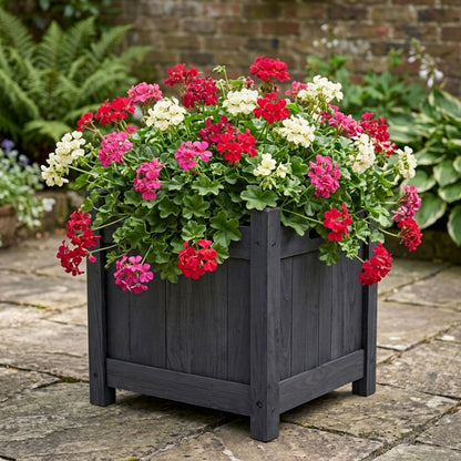 Wooden Square Planter for Garden and Patio