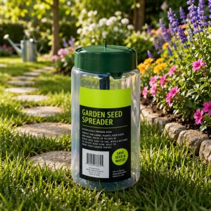 4-Season Garden Seed Spreader, Ideal for Lawn Seed, Feed & Winter Salt