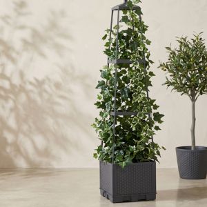 Tomato Planter Box Trellis Attached 105cm Self Watering Garden Vegetable Pot